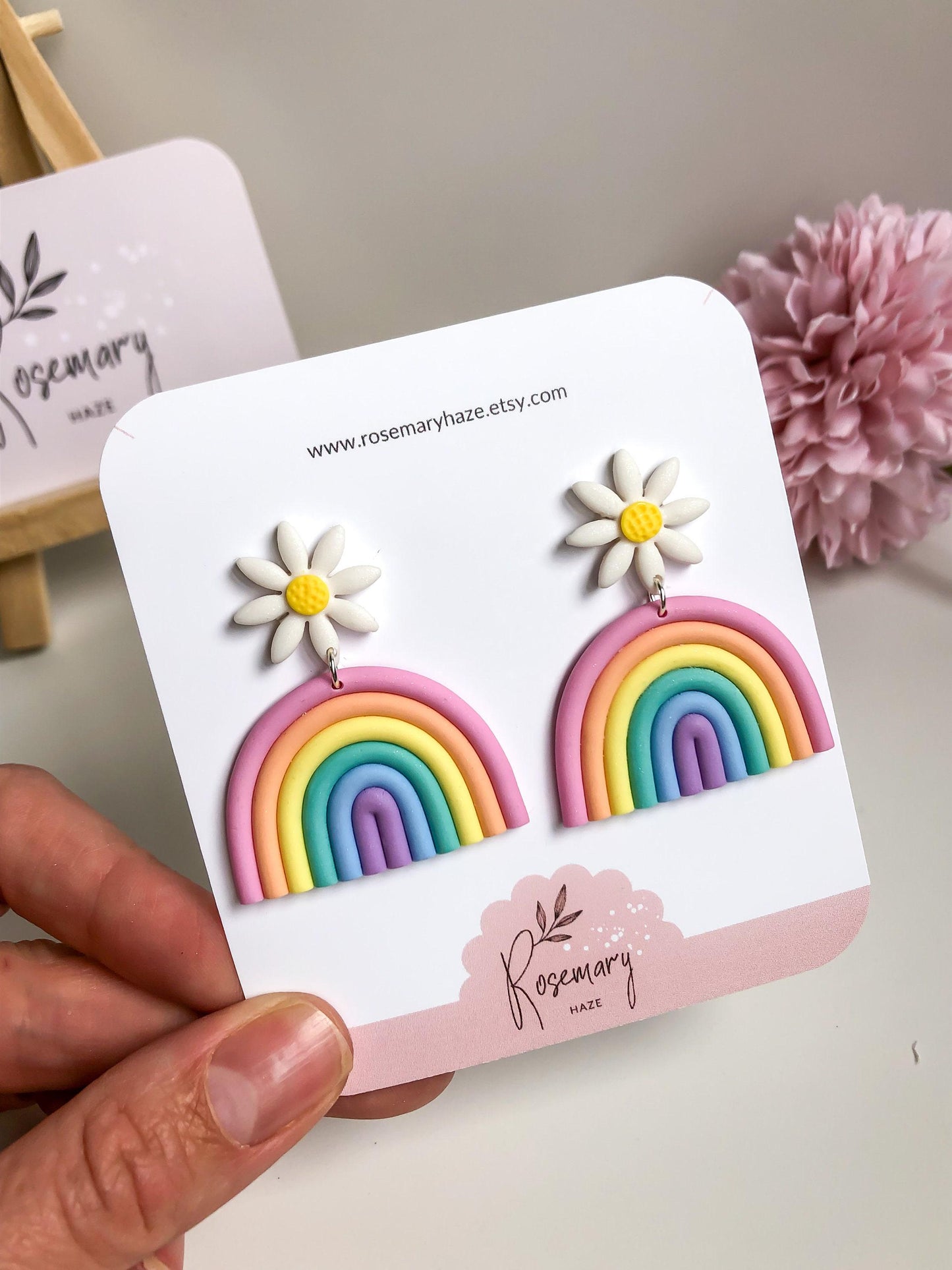 Daisy Rainbow Earrings