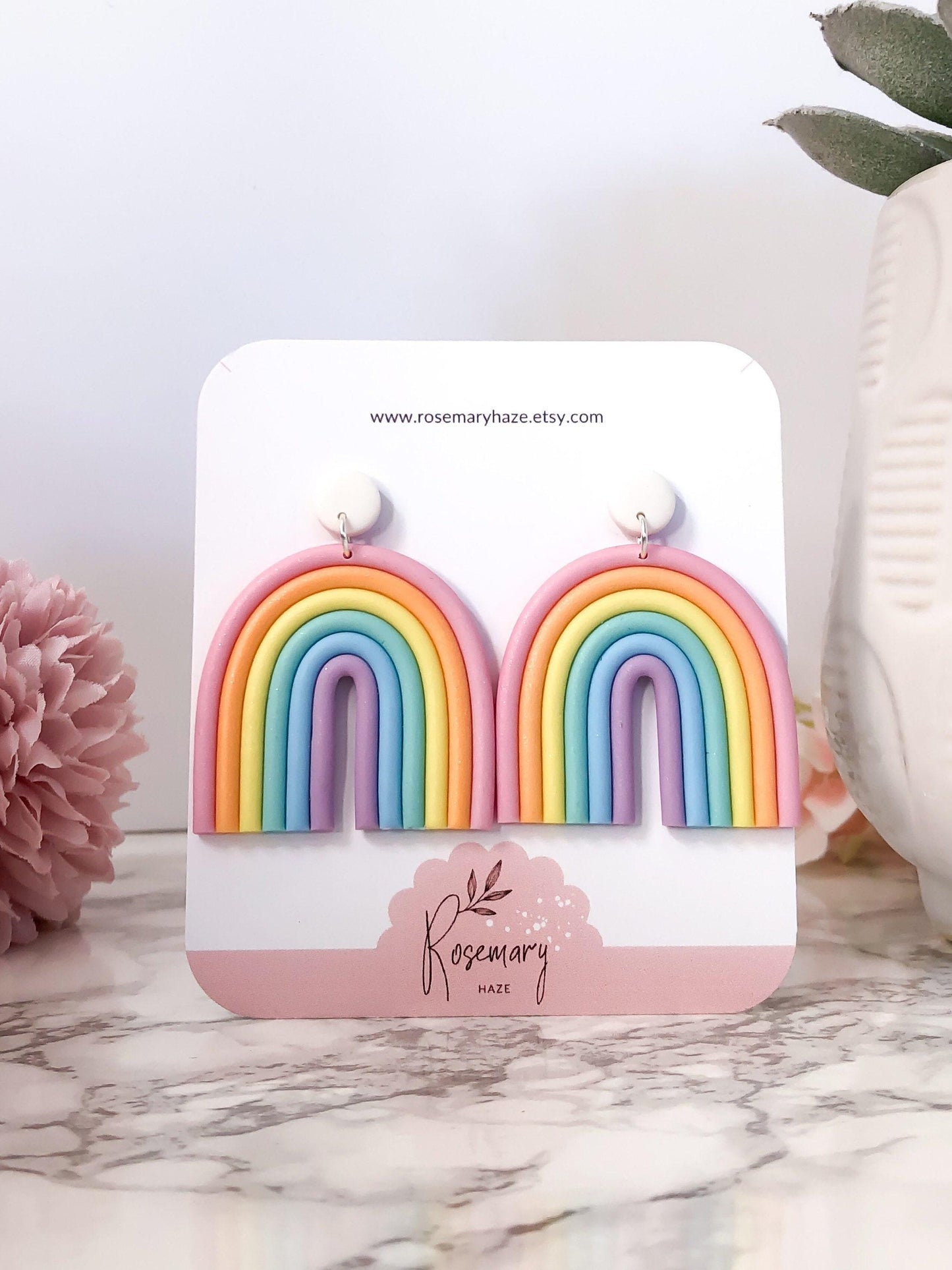 Big Rainbow Earrings