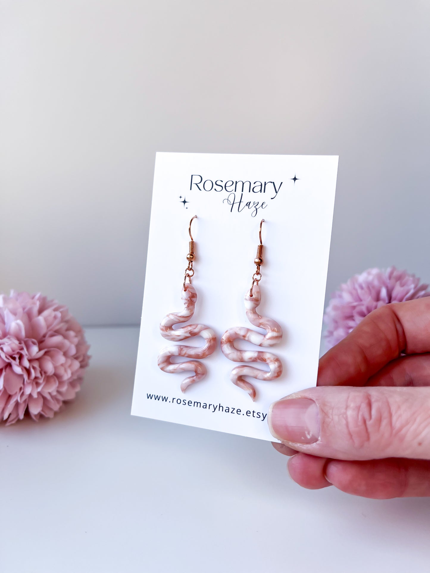 Rose Gold Marble Snakes