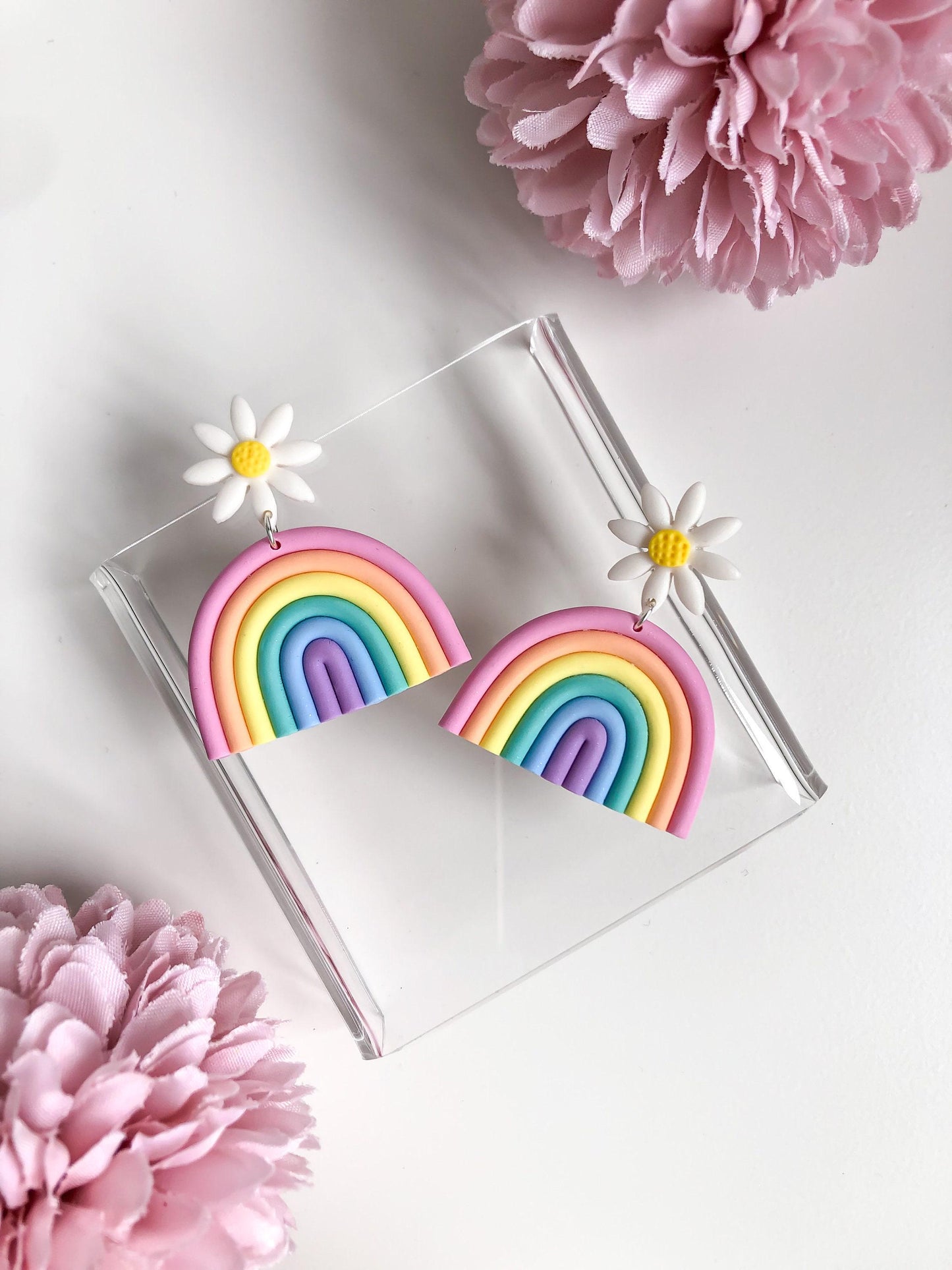 Daisy Rainbow Earrings
