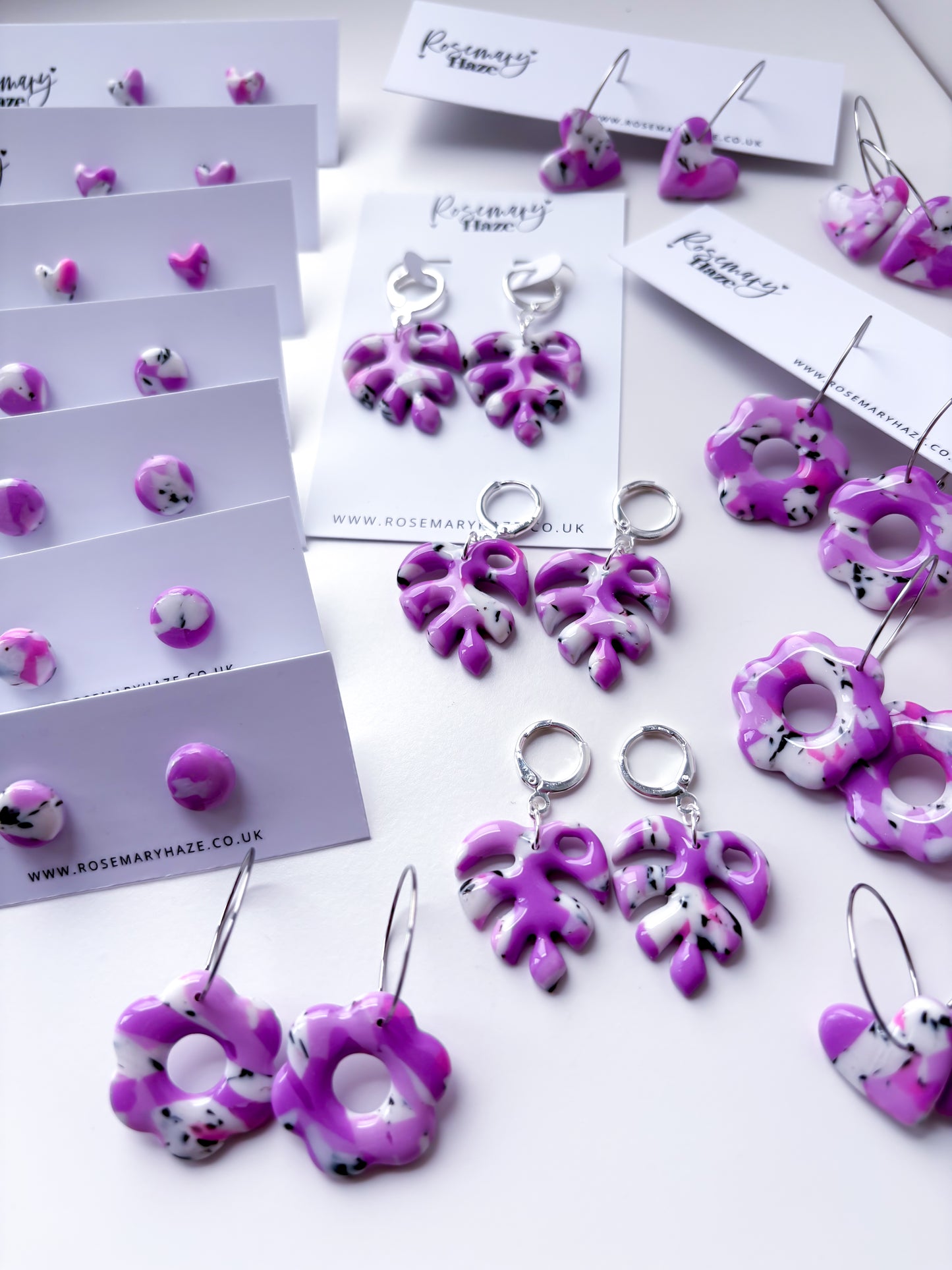 Foxglove Flower Hoops