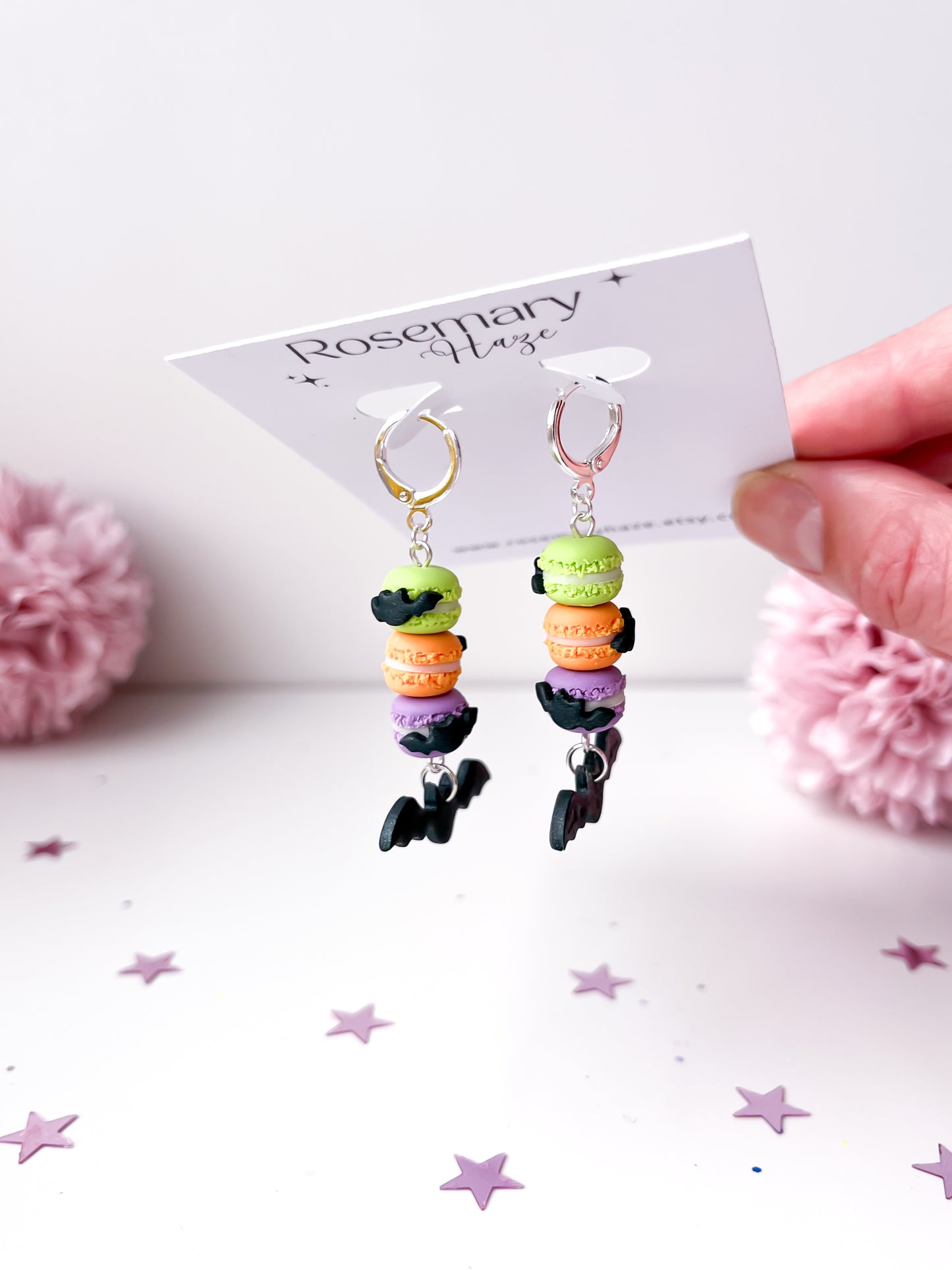 Halloween Macaron Earrings