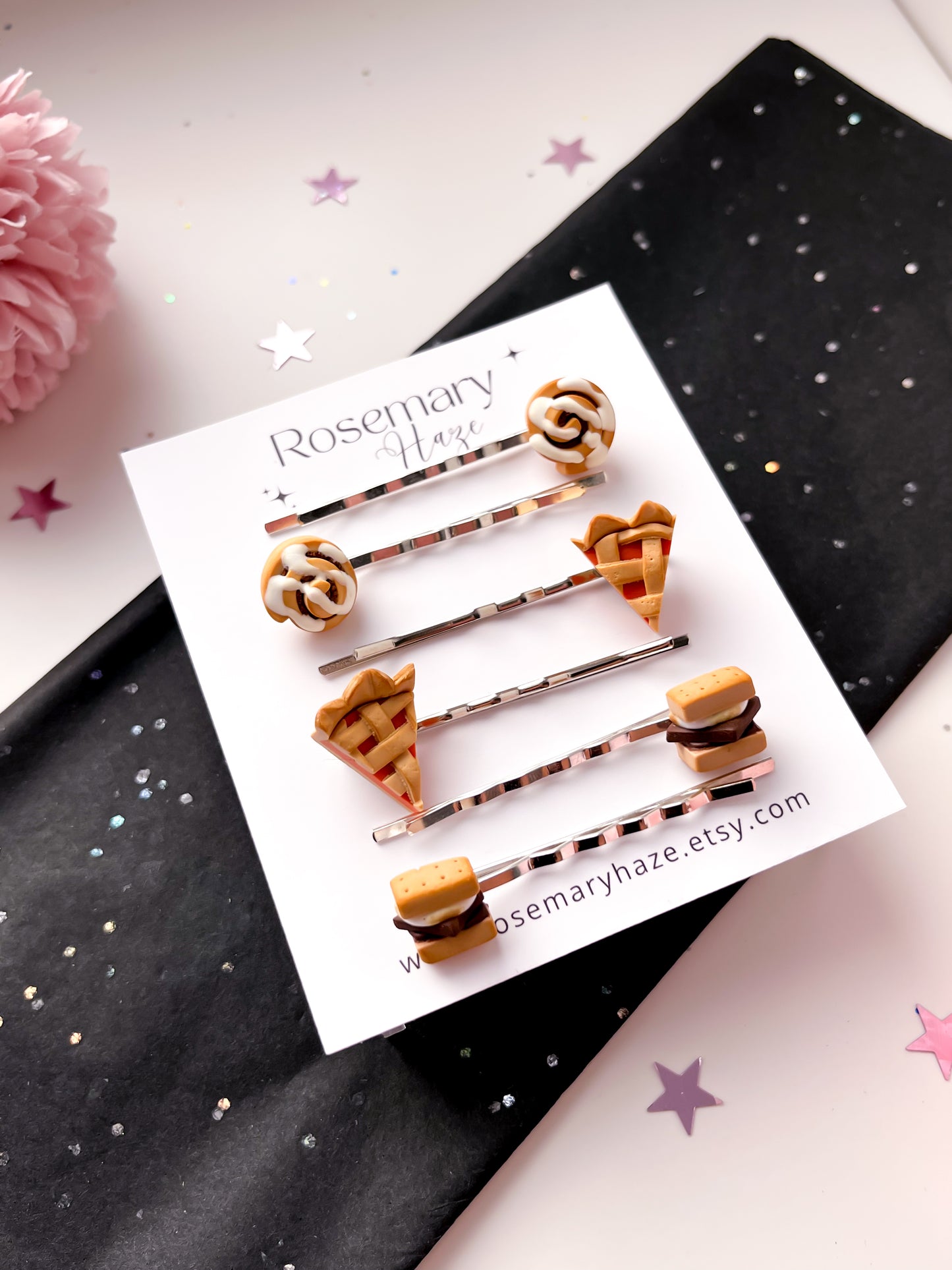 Autumn Food Hair Pins