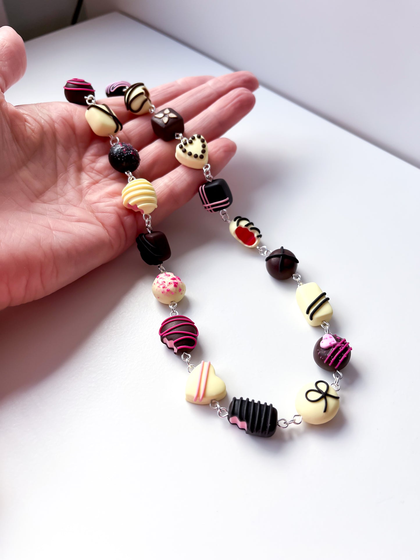 Pink Chocolate Necklace