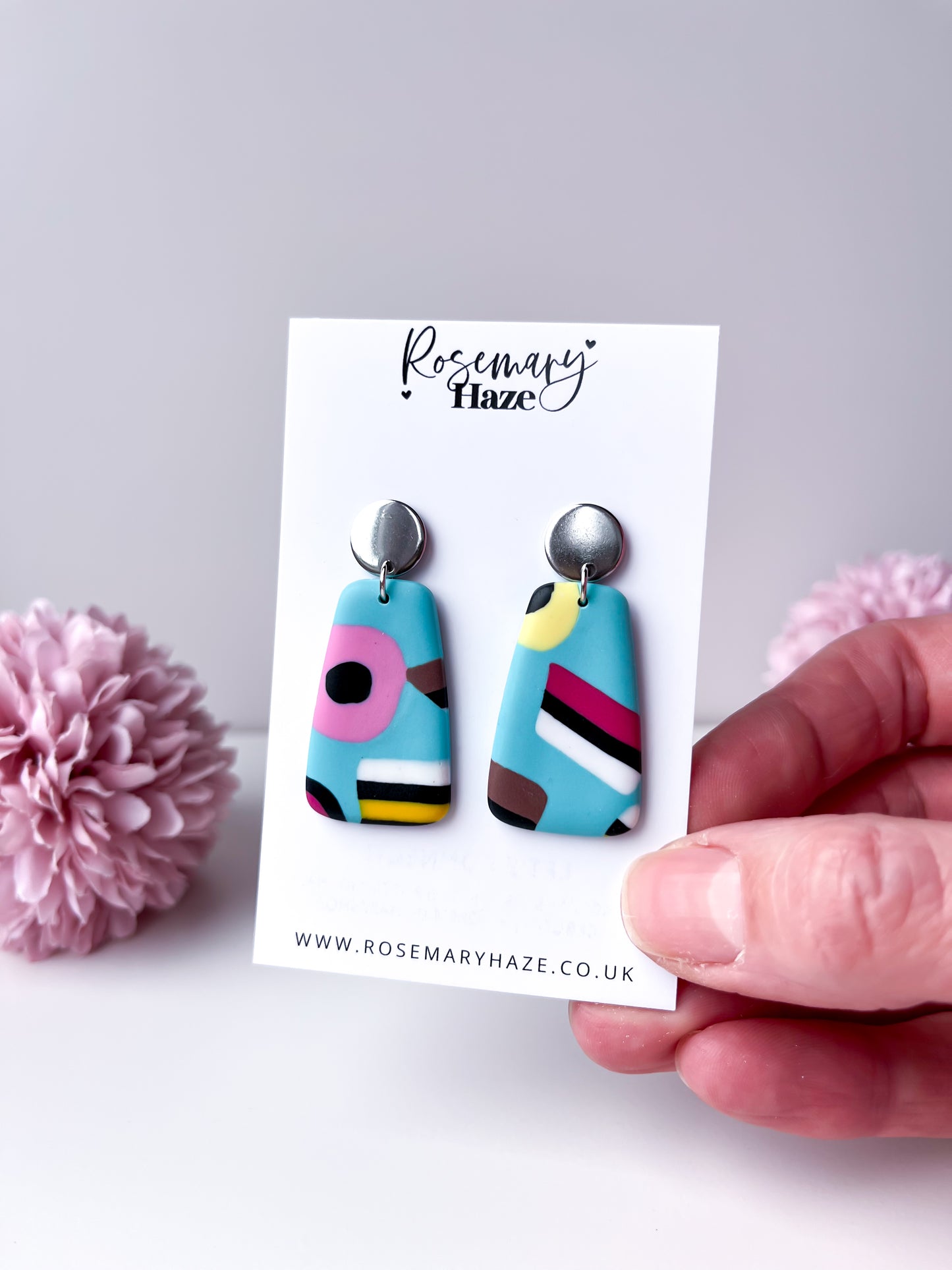 Blue Liquorice Allsorts Earrings - day 26 🏡