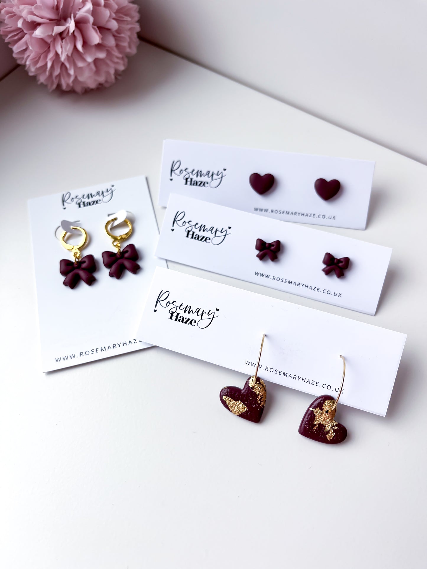 Heart Hoops - Mulberry