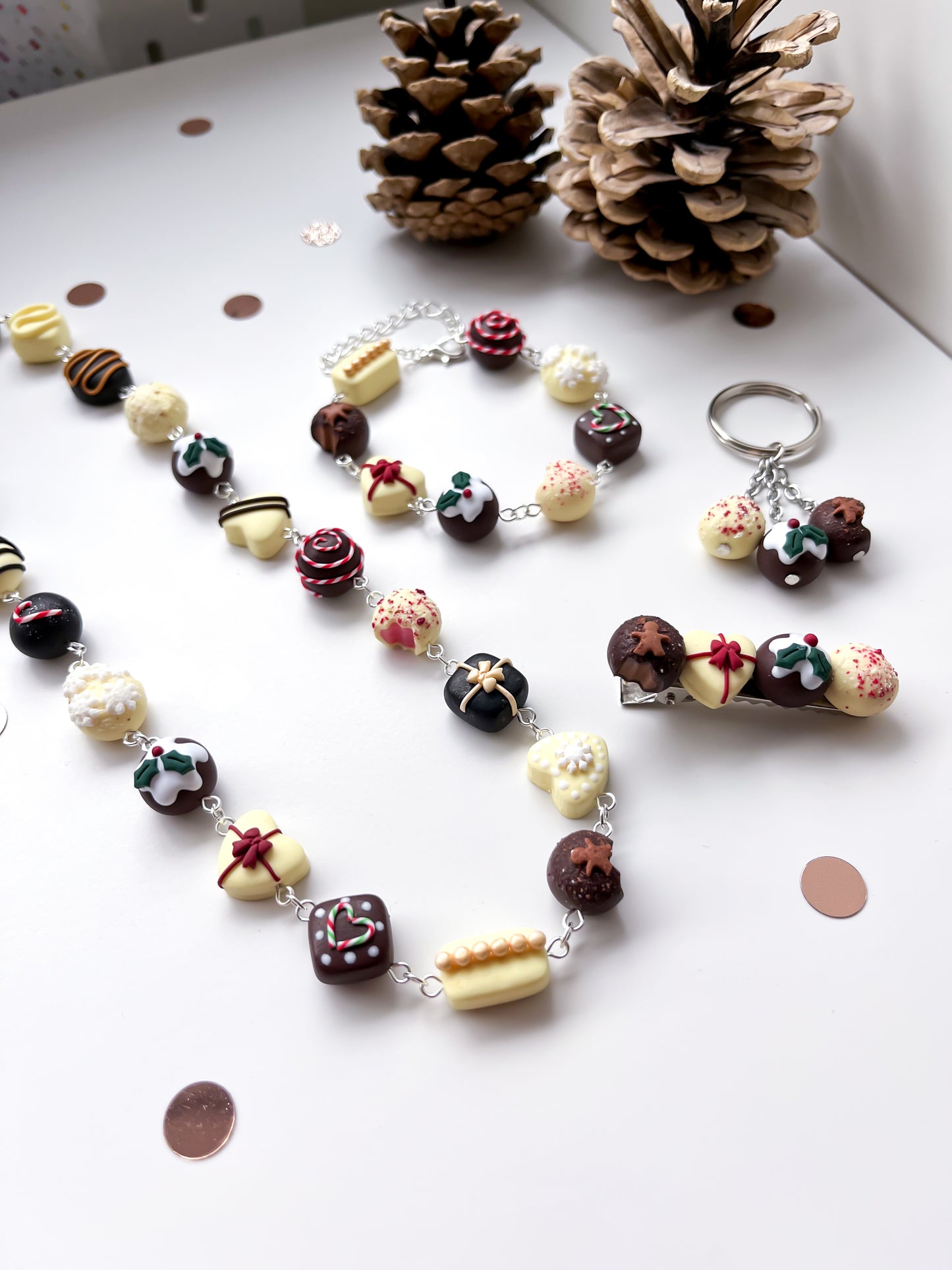 Christmas Chocolate Hair Clip