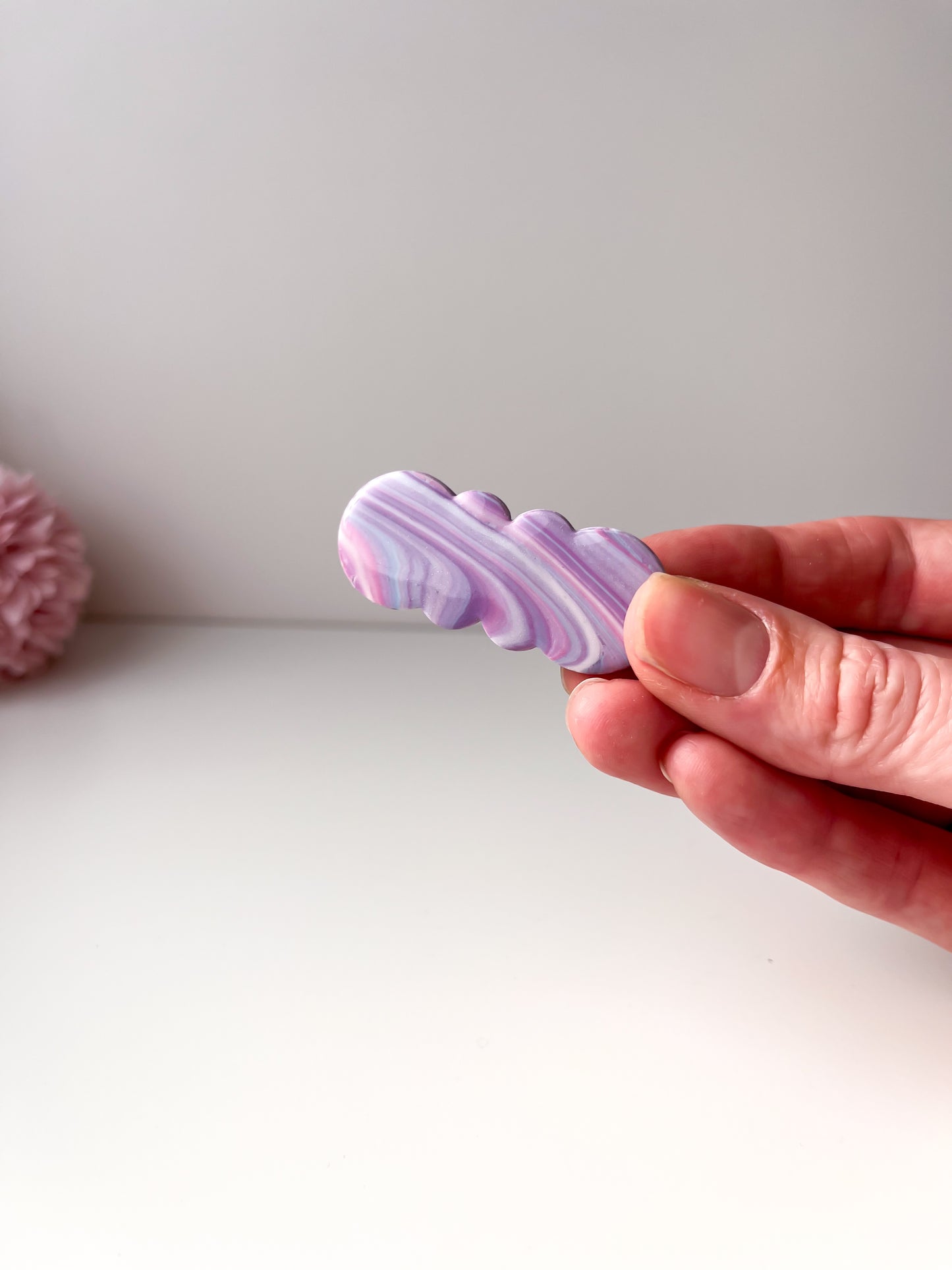 zero waste purple hair clips