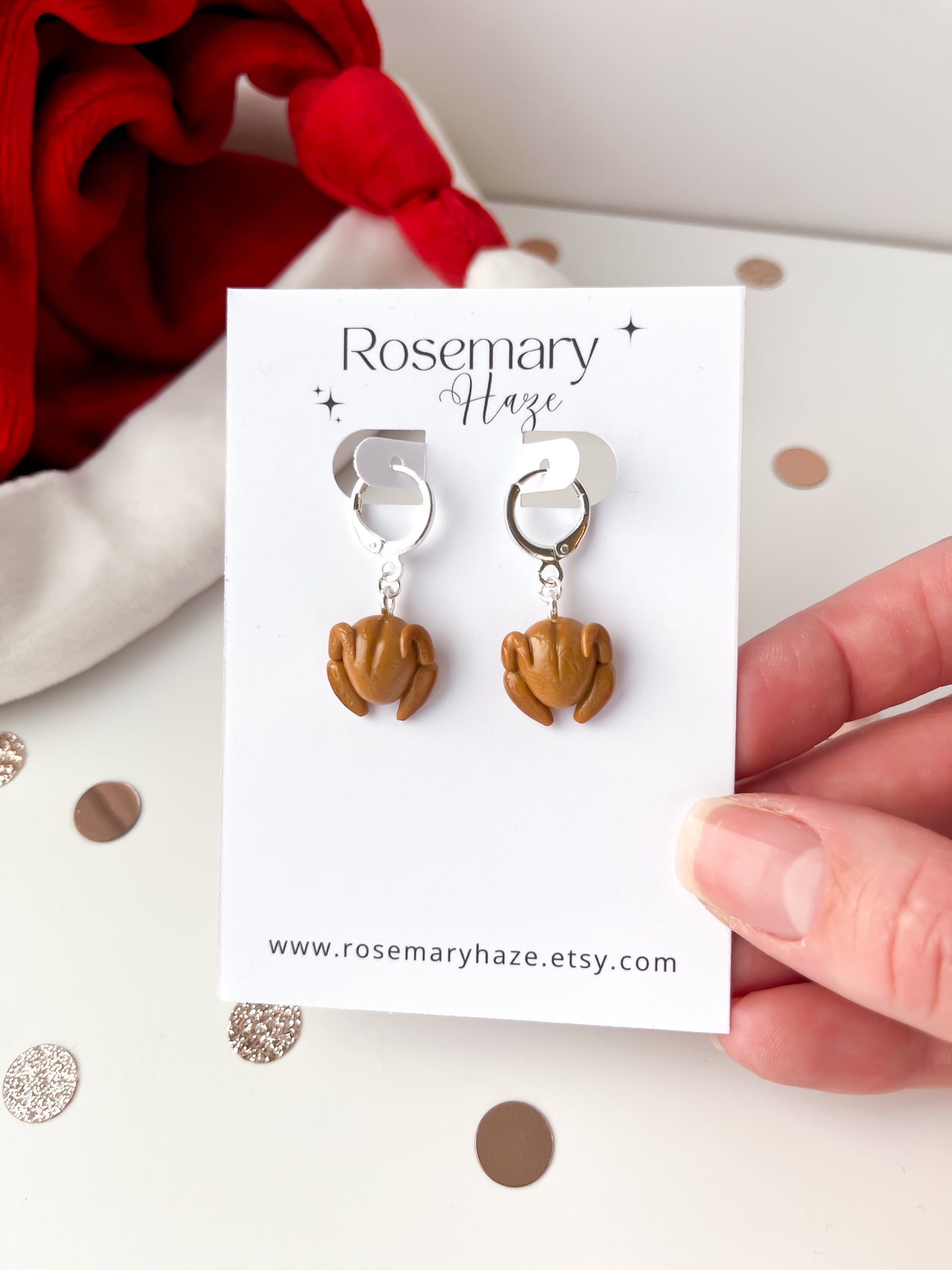 Turkey Huggie Hoop Earrings