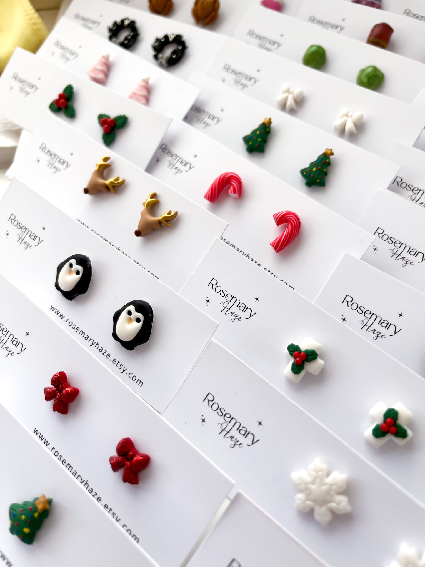 Black Santa Hat Stud Earrings - BUY 2 GET 1 FREE ๐