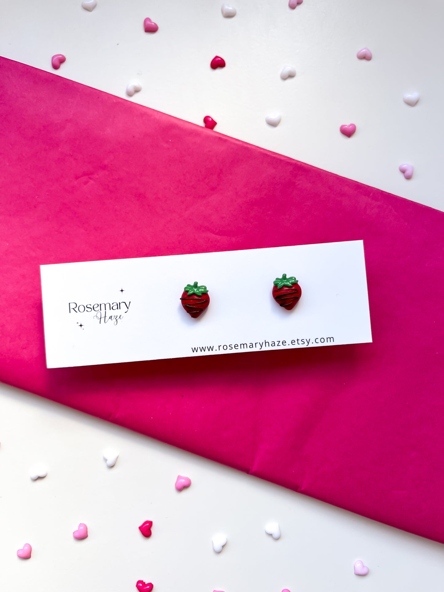Mini Strawberry Stud Earrings