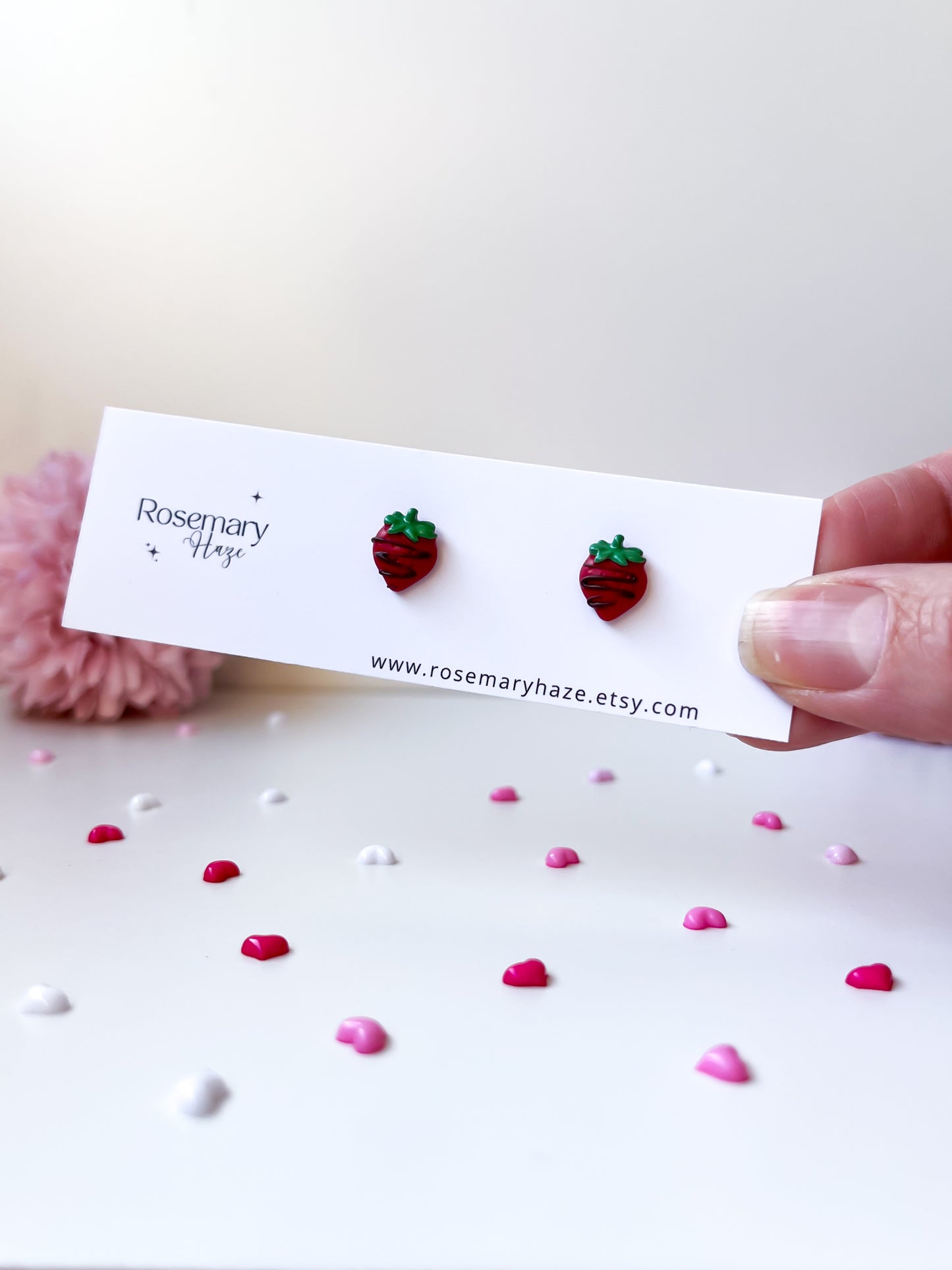 Mini Strawberry Stud Earrings