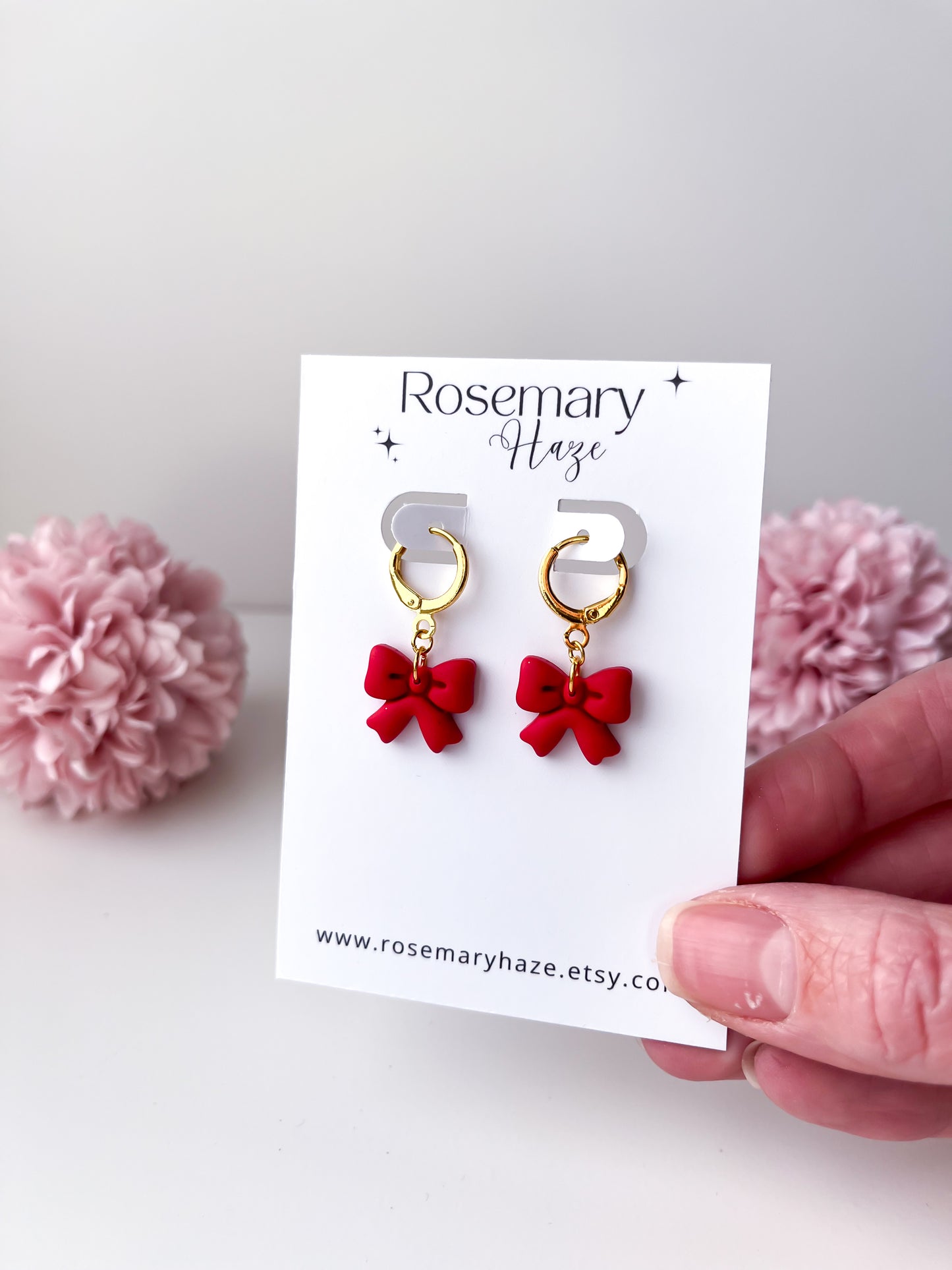 Bright Christmas Bow Huggies