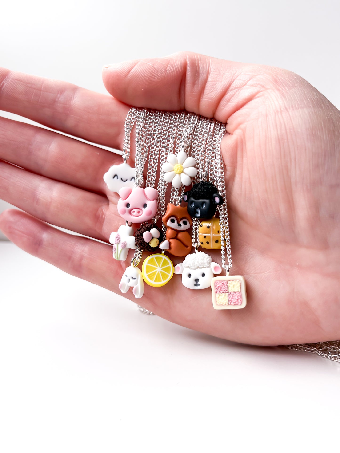 Lavender Cross Pendant Necklace