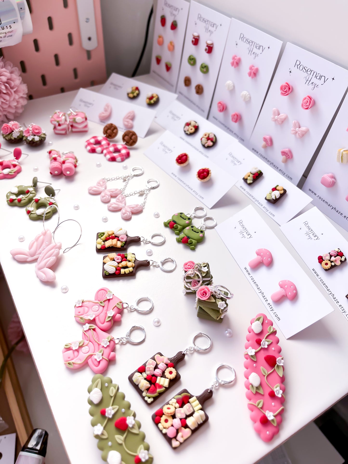 Strawberry Book Stack Earrings