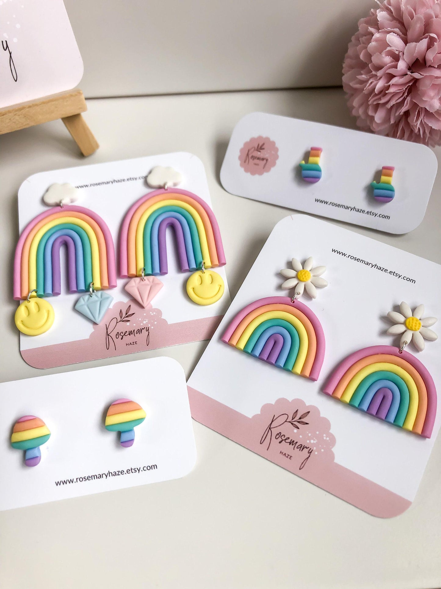 Daisy Rainbow Earrings