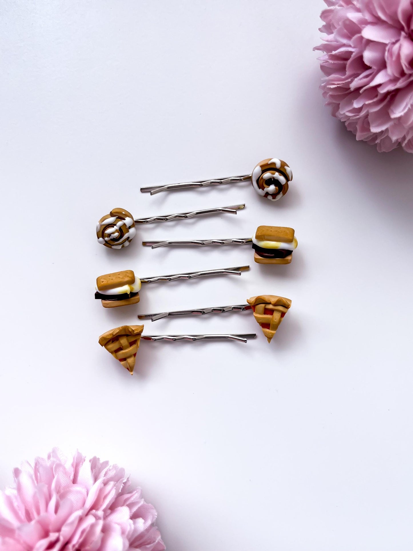 Autumn Food Hair Pins
