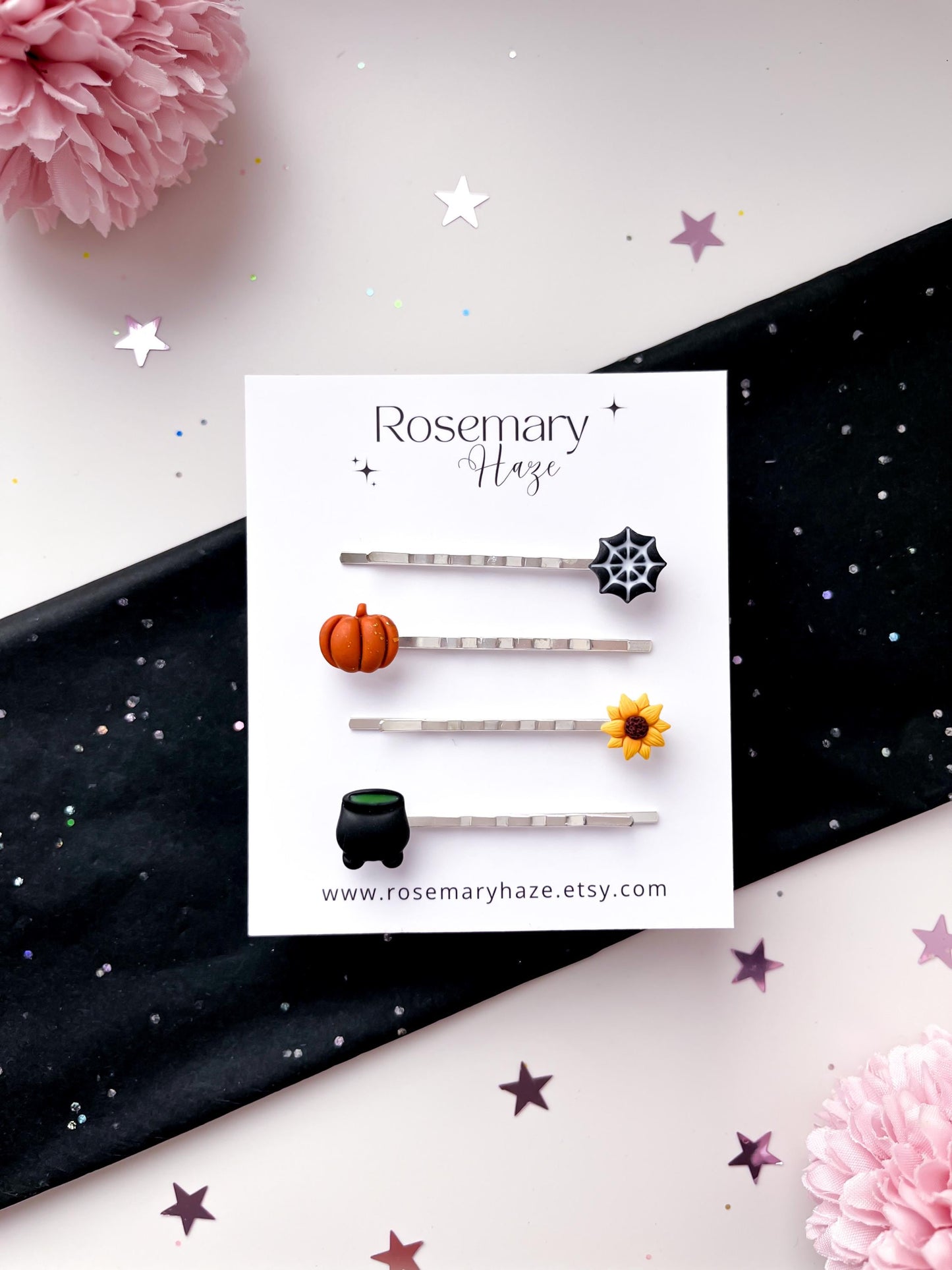 Halloween Hair Pins - set of 2
