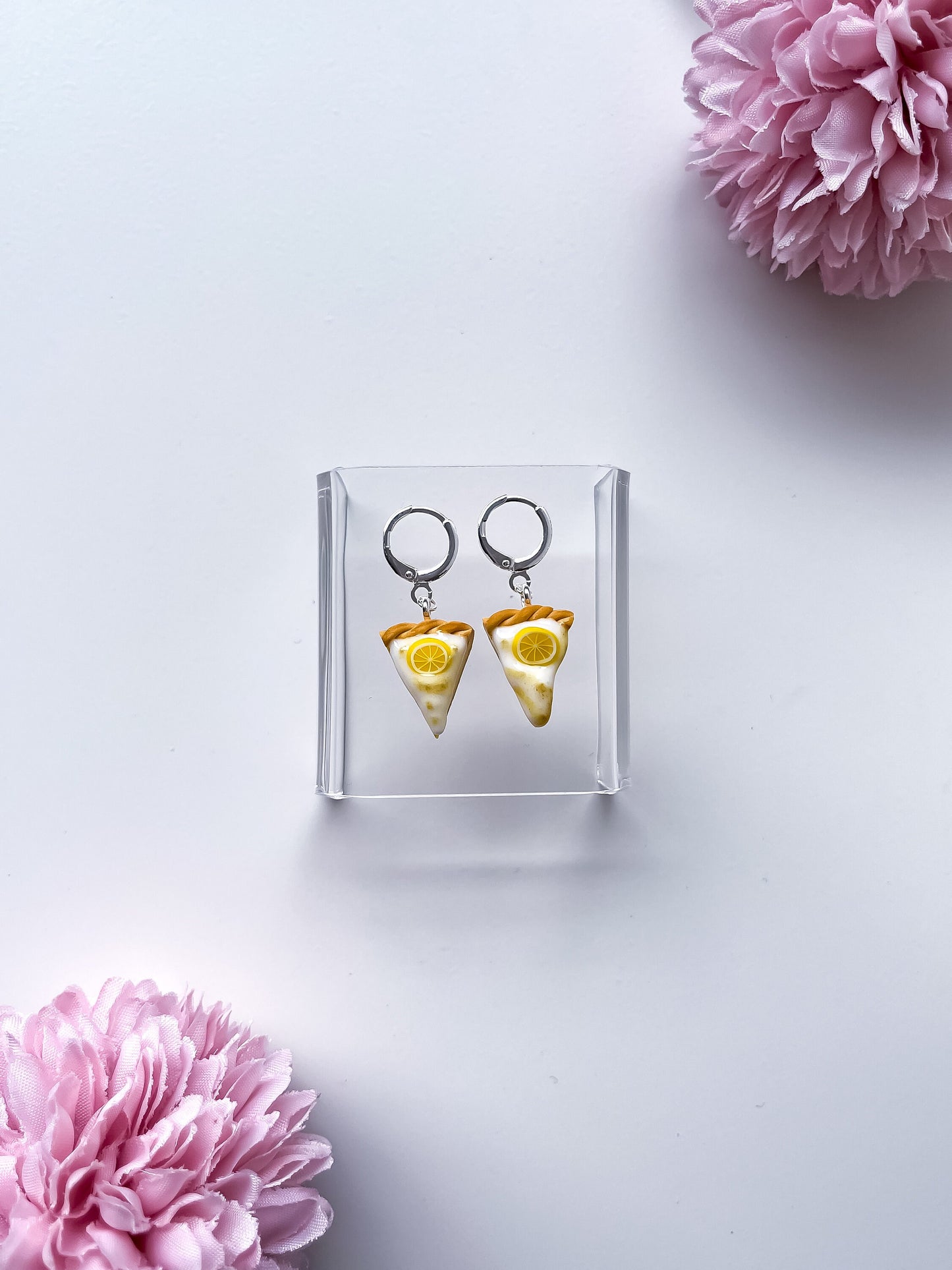 Lemon Meringue Pie Earrings