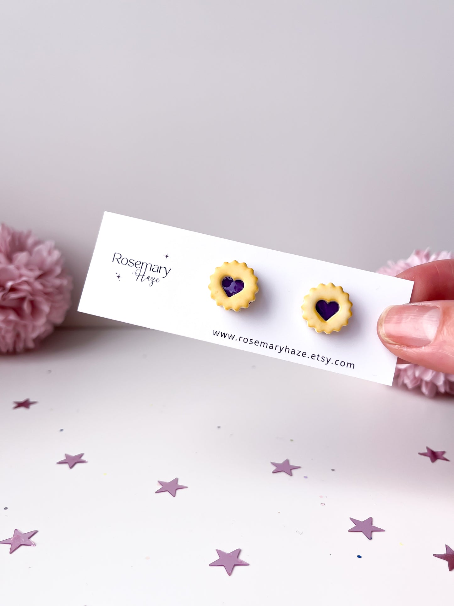 Halloween Jammy Heart Earrings