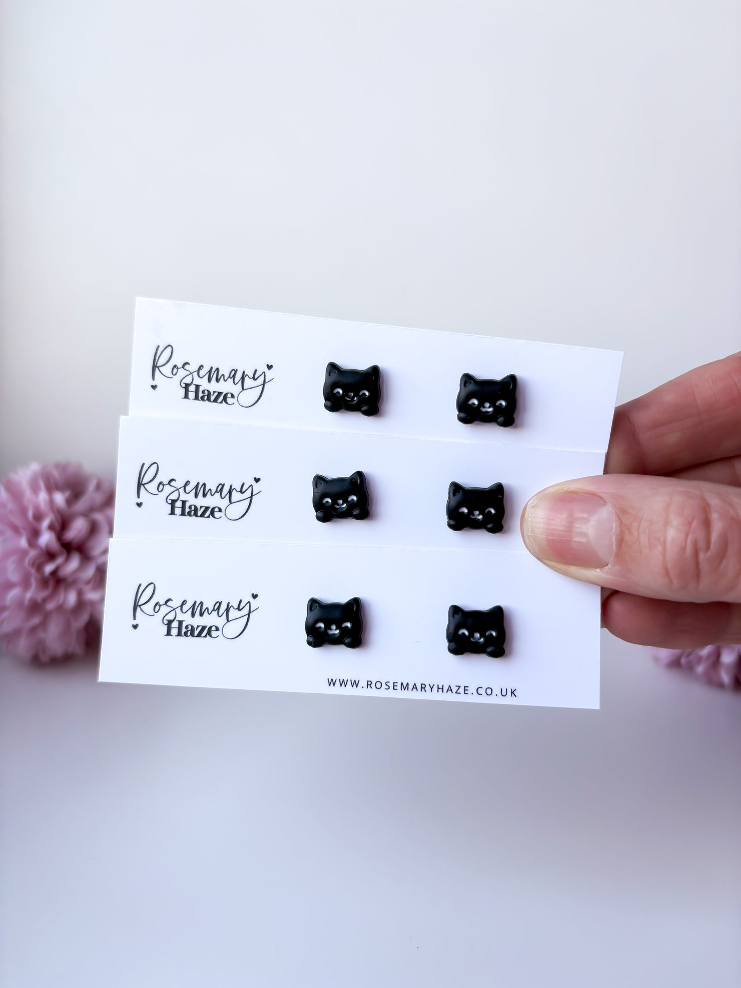 Black Cat Studs