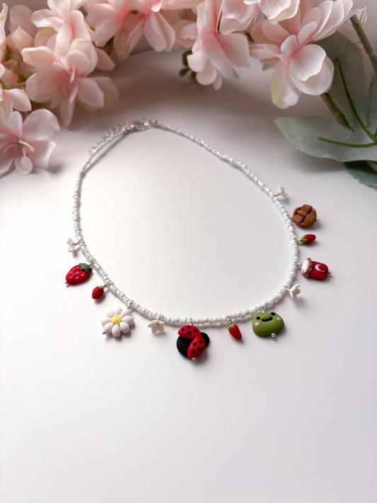 OOAK choker necklace - cottagecore