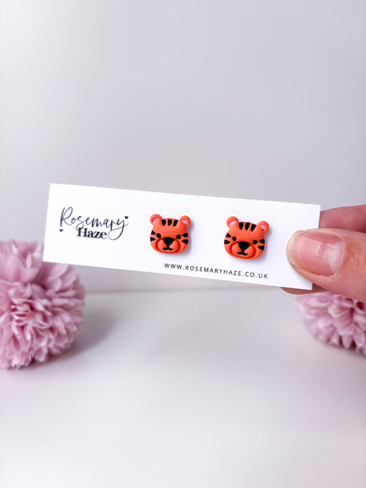Cute Animals Studs - Tiger