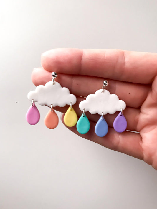 Rainbow Cloud Earrings