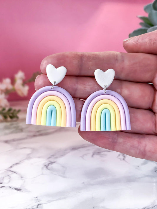 Pastel Rainbow Earrings