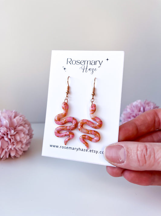 Pink & Gold Marble Snakes