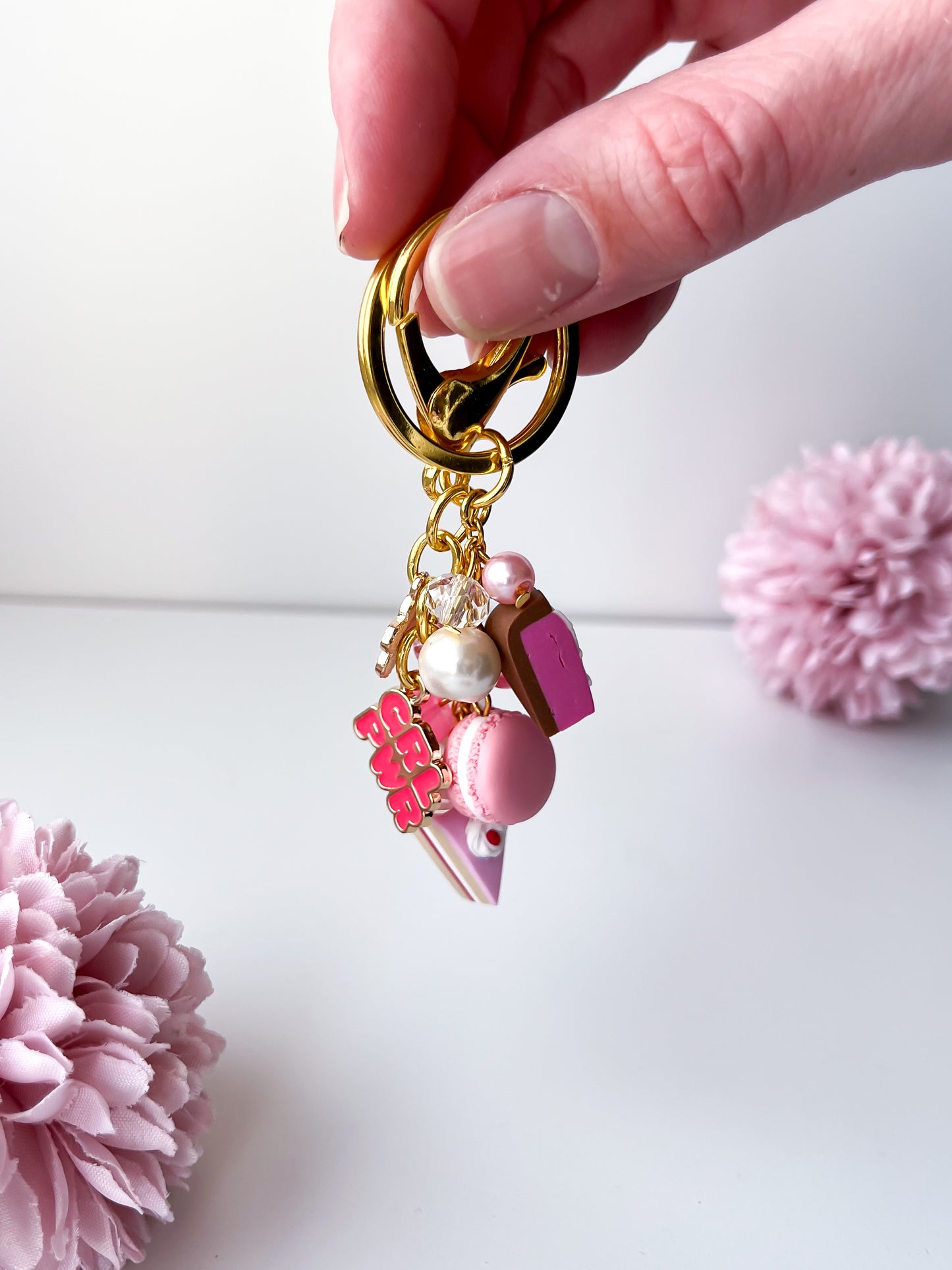 Pink Bag Charm