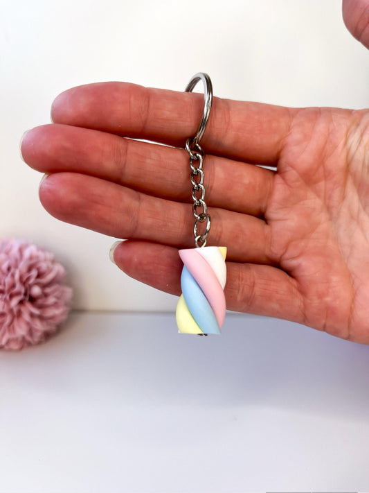 Marshmallow Flump Keyring