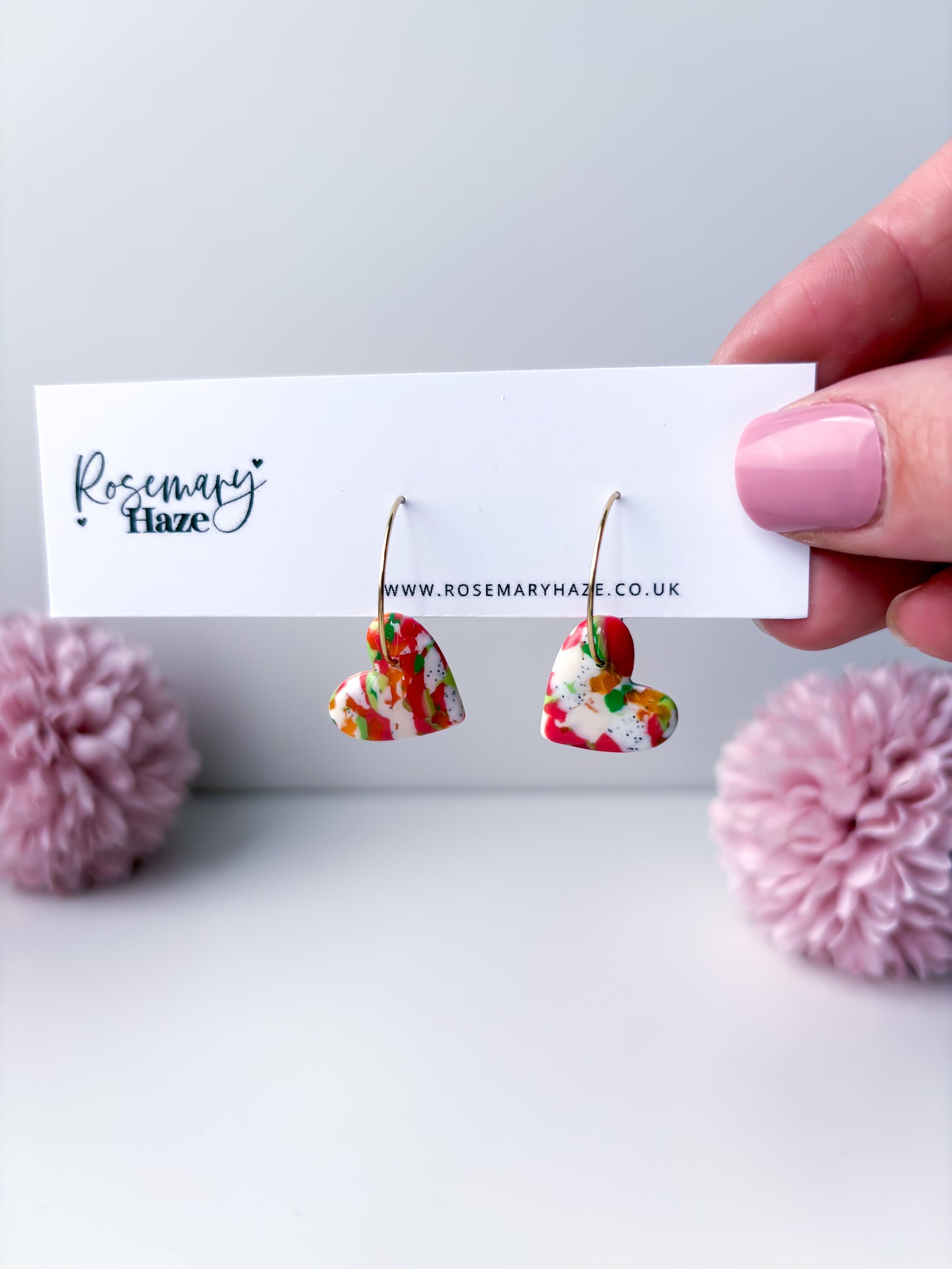 Juicy Fruit Heart Hoops