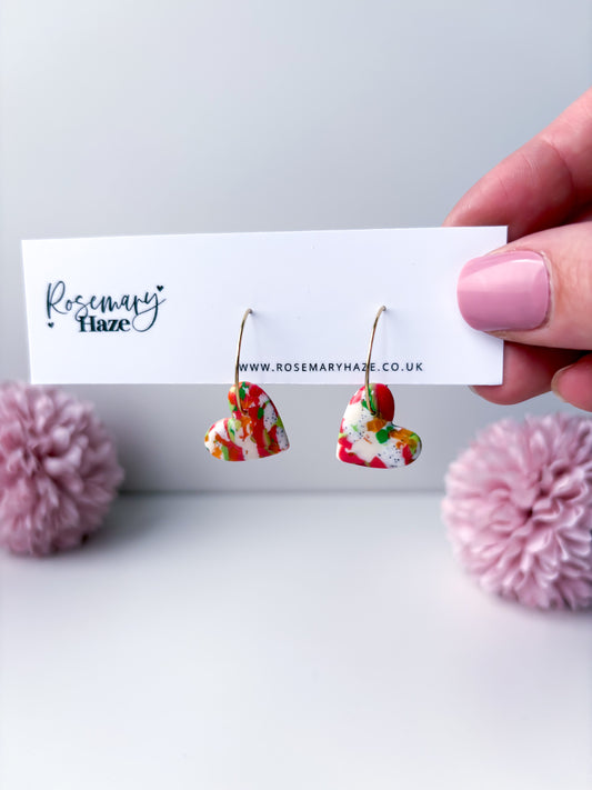 Juicy Fruit Heart Hoops