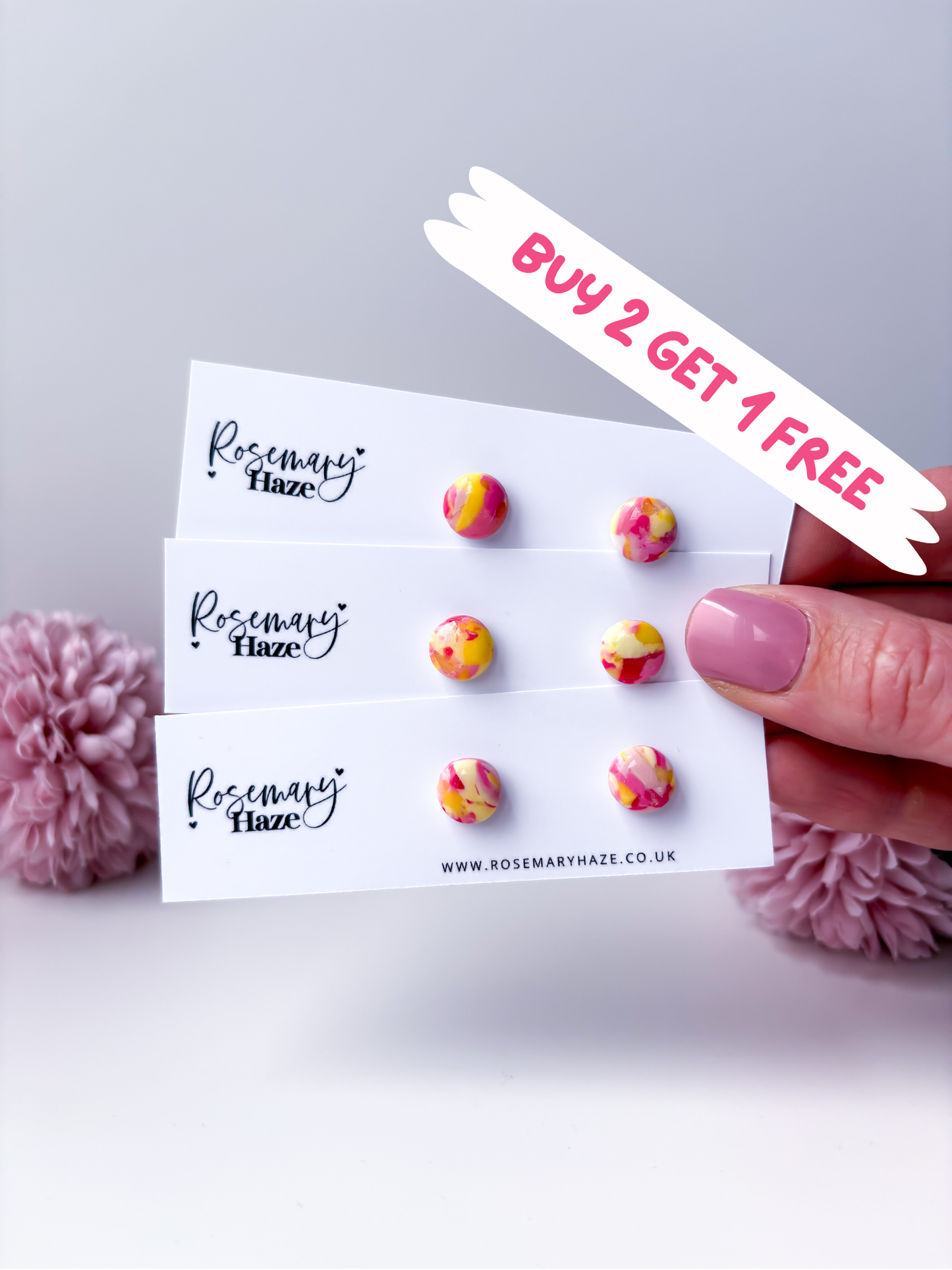 Jam Doughnut Circle Studs