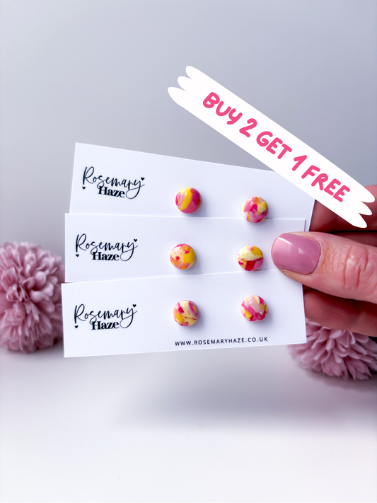 Jam Doughnut Circle Studs