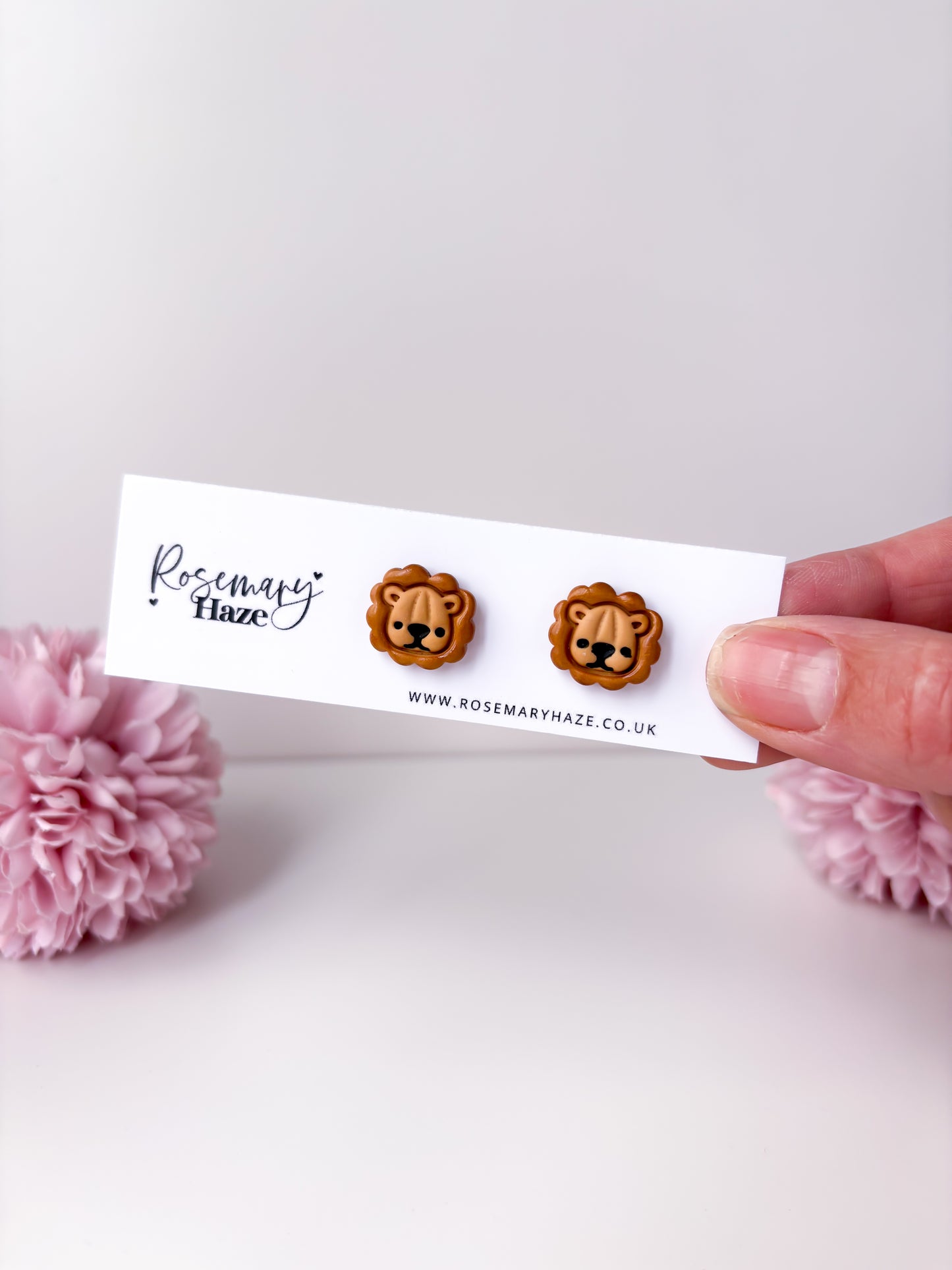 Cute Animals Studs - Lion
