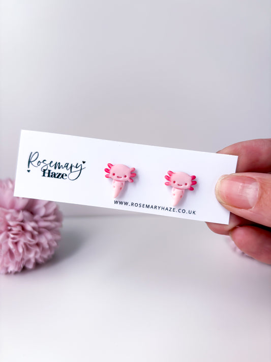 Cute Animals Studs - Axolotl