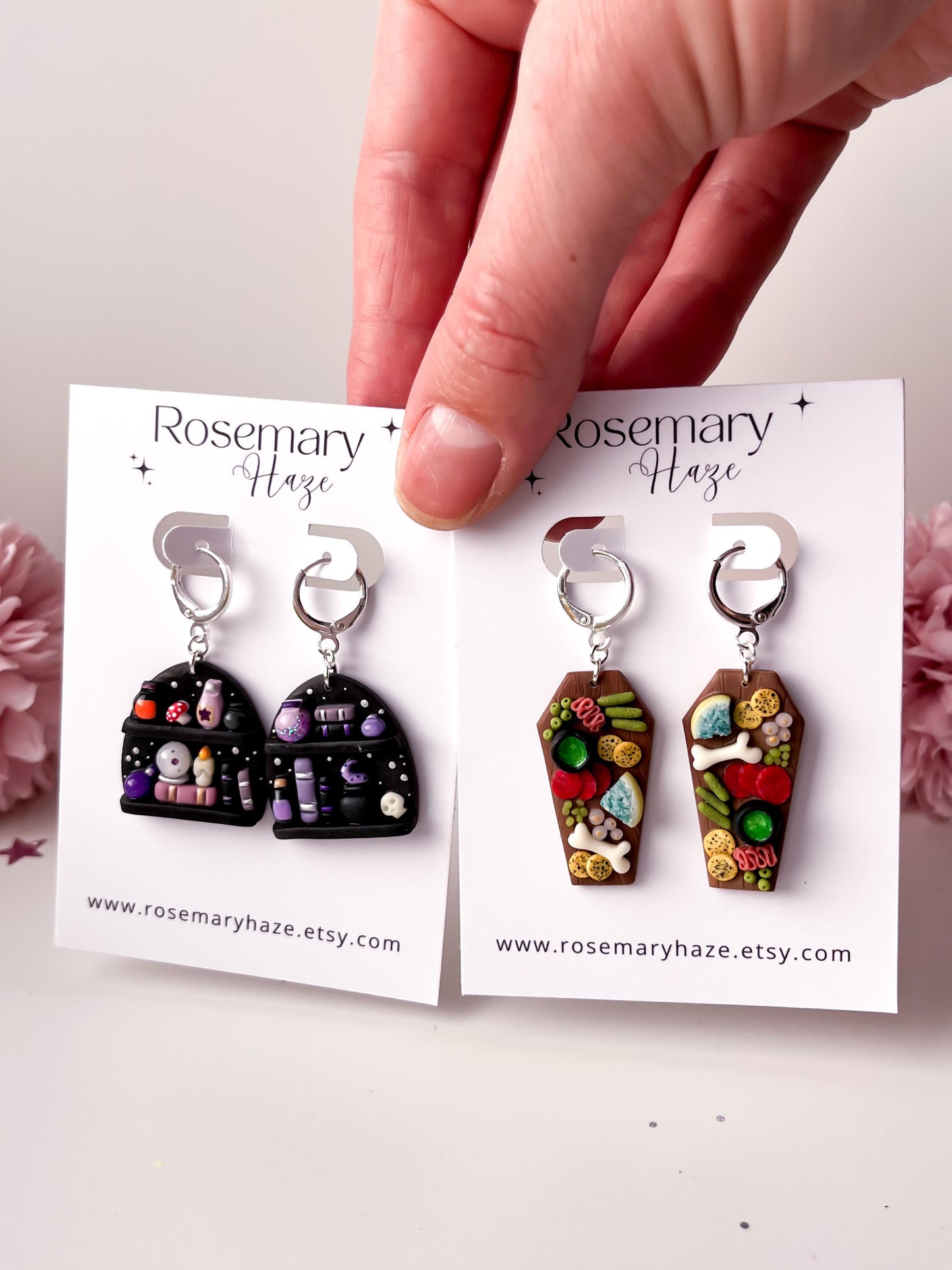 Spooky Charcuterie Board Earrings - Halloween edition
