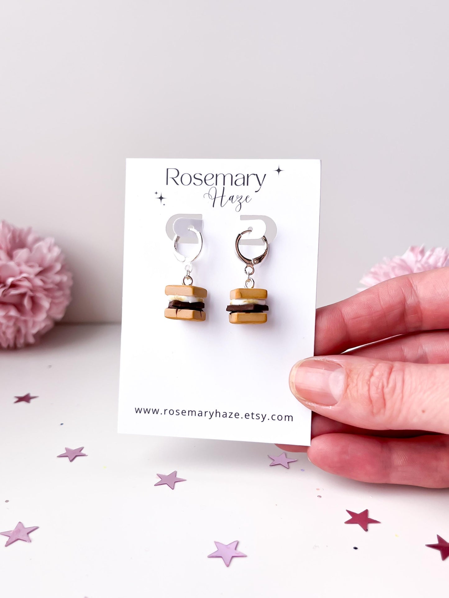 Autumn Food Earrings - studs & huggie hoops