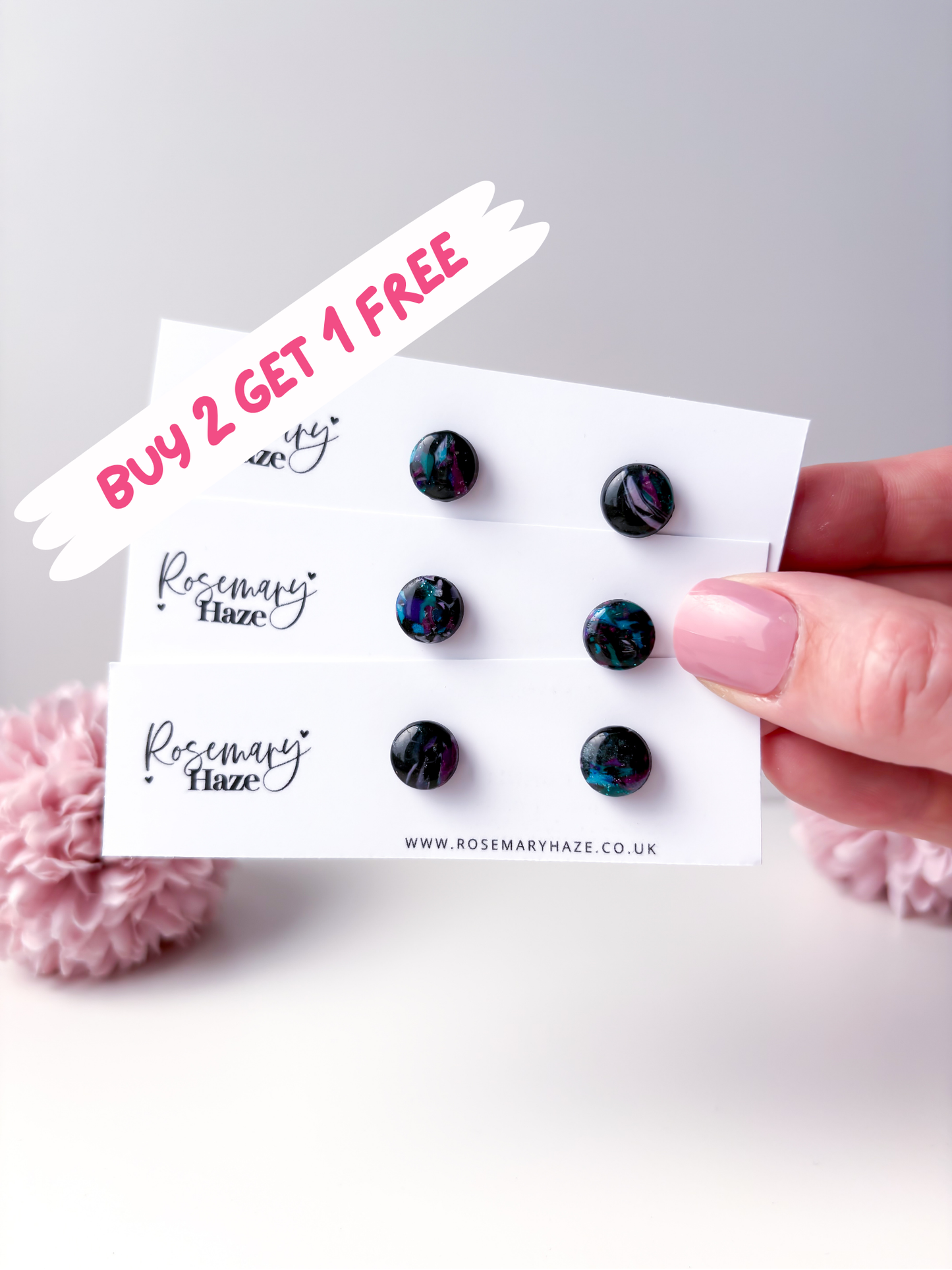 Galaxy Circle Studs