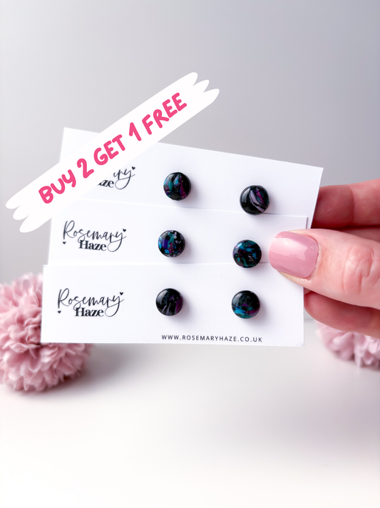 Galaxy Circle Studs