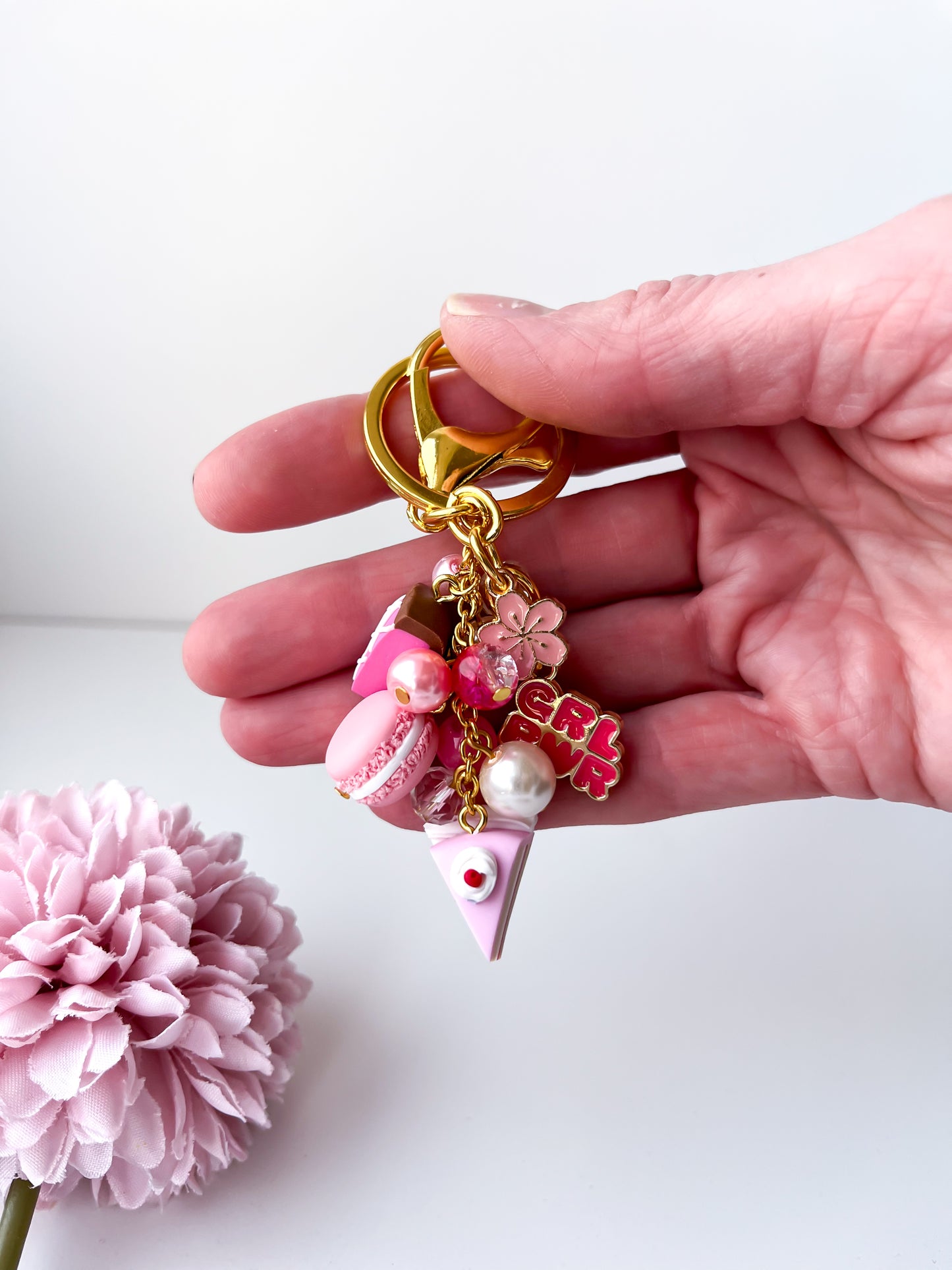 Pink Bag Charm