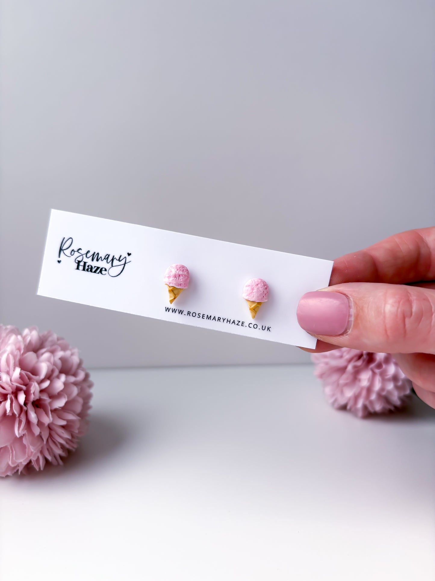 Ice Cream Studs - Raspberry Ripple