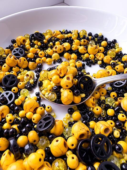 Bead Soup - Black & Yellow Mix