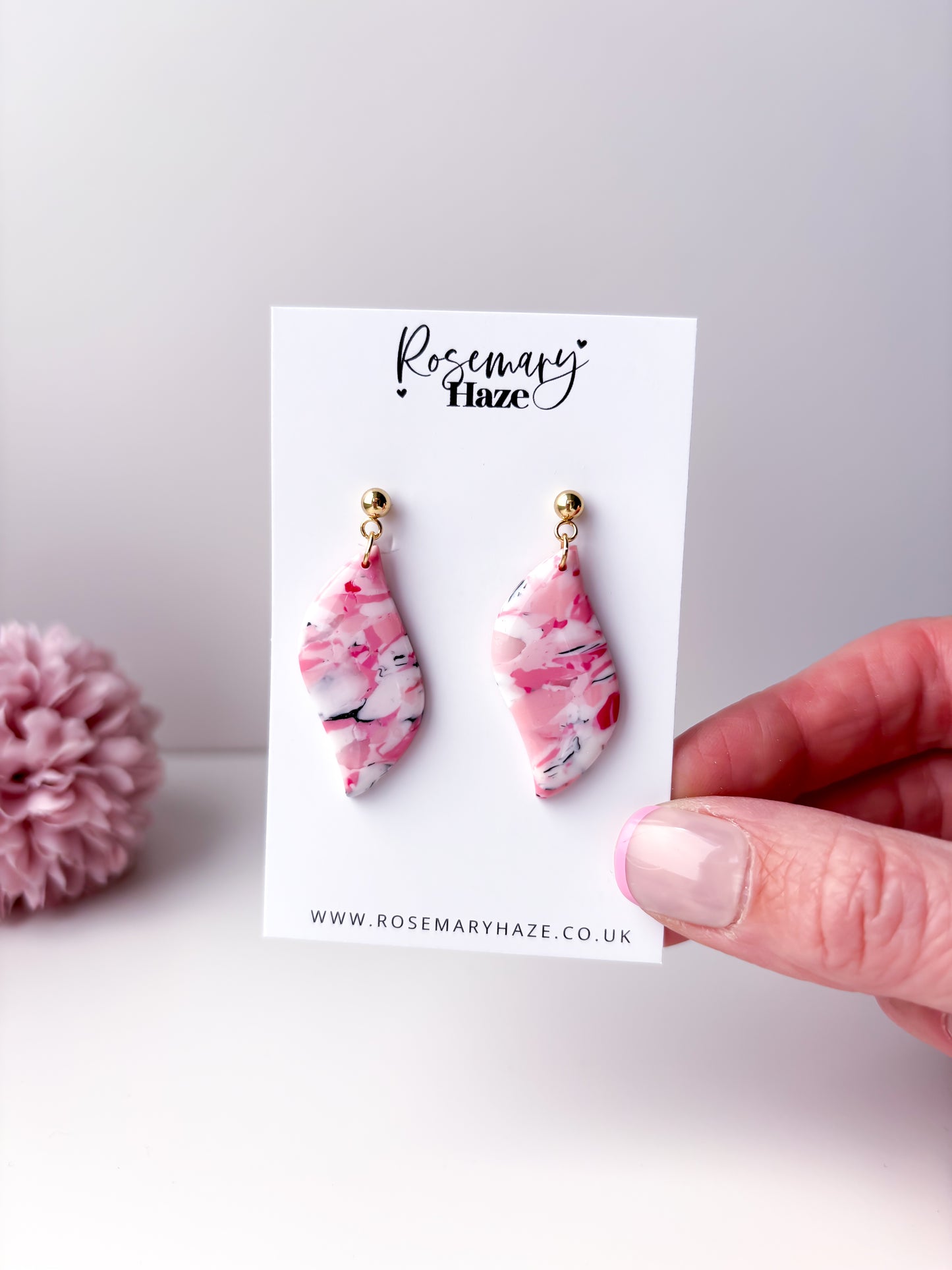 Pink Wave Dangles