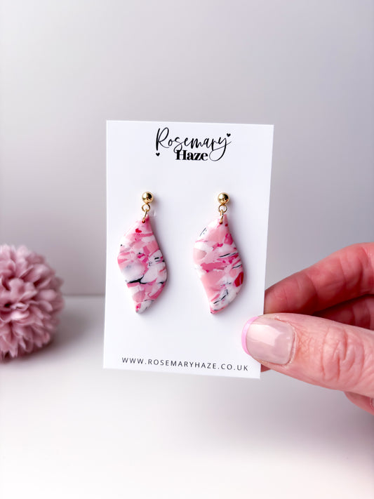 Pink Wave Dangles