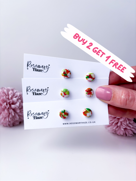 Juicy Fruit Circle Studs