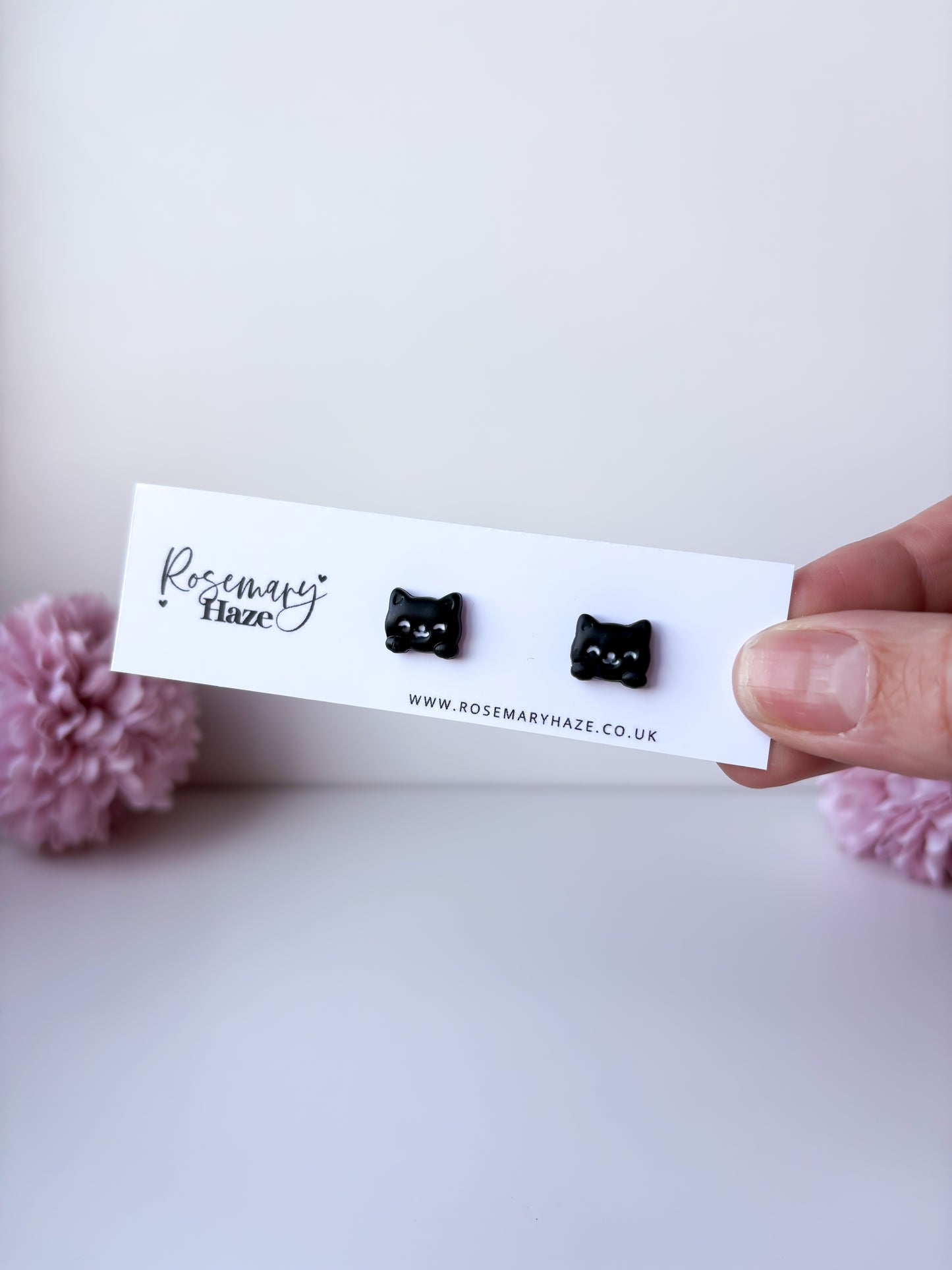 Black Cat Studs