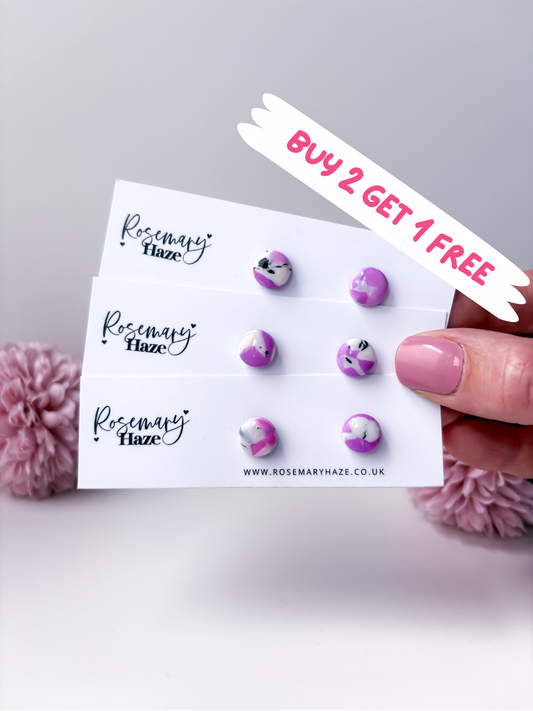 Foxglove Circle Studs